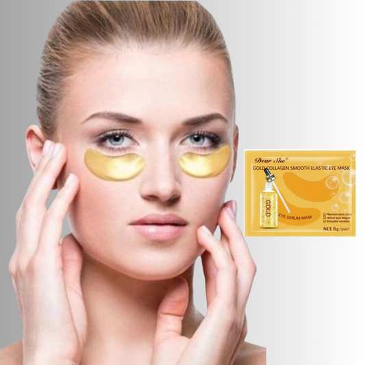 Masca pentru Ochi cu Aur si Colagen Anti-Rid pentru reducerea Cearcanelor