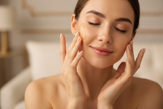 Ser Facial cu Particule din Aur 24K pentru Luminozitate